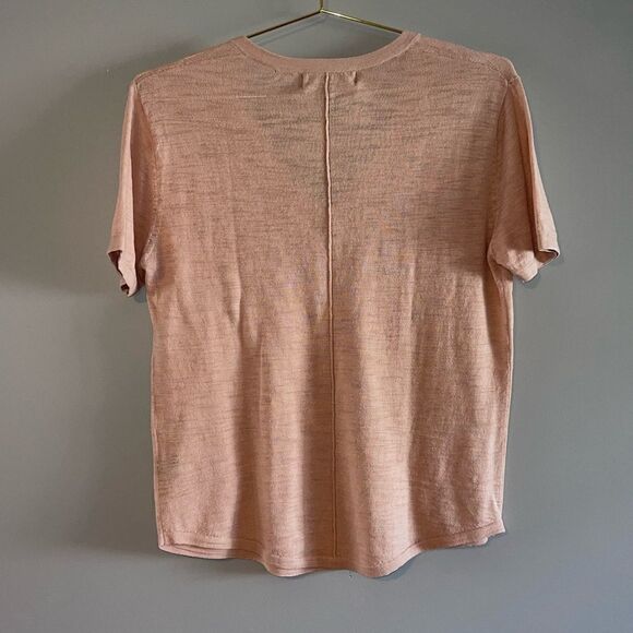 Skull Cashmere Short Sleeve Tee || SZ S || Blush - Picture 3 of 8